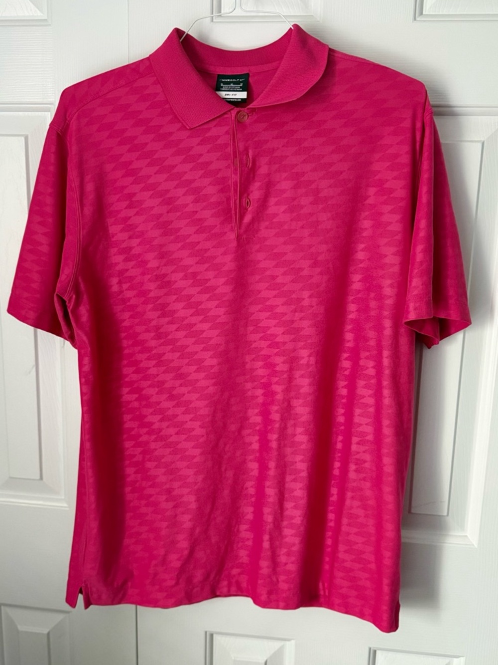 Nike Men's Bright‎ Pink Polo Shirt